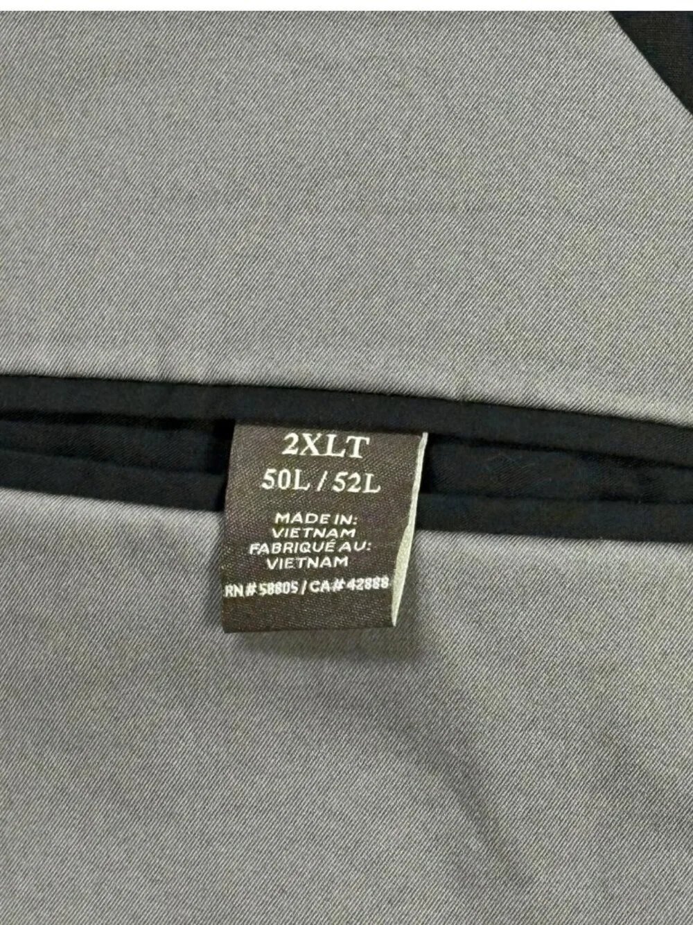 Oak Hill Fit Gray Twill Performance Big Tall Blazer Sport Coat